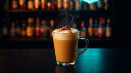 Pumpkin Spice Mocktail Latte - Drink Lab recipe hero image