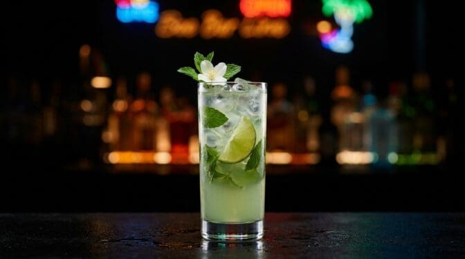 Jasmine Green Tea Mojito Mocktail - Drink Lab recipe hero image