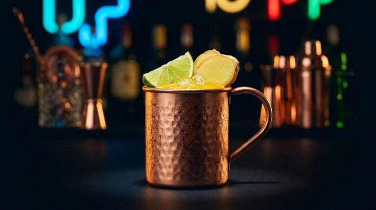 Moscow Mule (Virgin) with Turmeric