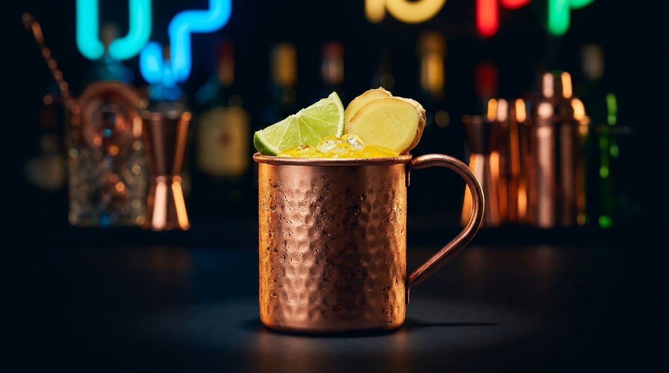 Moscow Mule (Virgin) with Turmeric