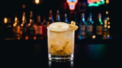 Ginger Pear Smash Mocktail - Drink Lab recipe hero image