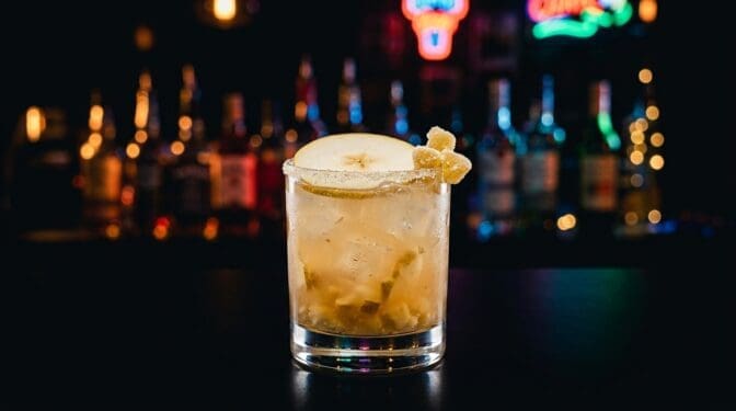 Ginger Pear Smash Mocktail - Drink Lab recipe hero image