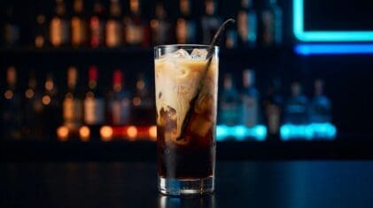 Iced Vanilla Oat Cold Brew Mocktail - Drink Lab recipe hero image
