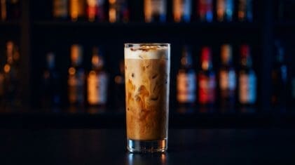 Iced Maple Latte Mocktail - Drink Lab recipe hero image