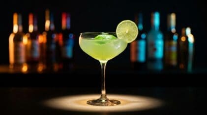 Virgin Basil Gimlet Mocktail - Drink Lab recipe hero image