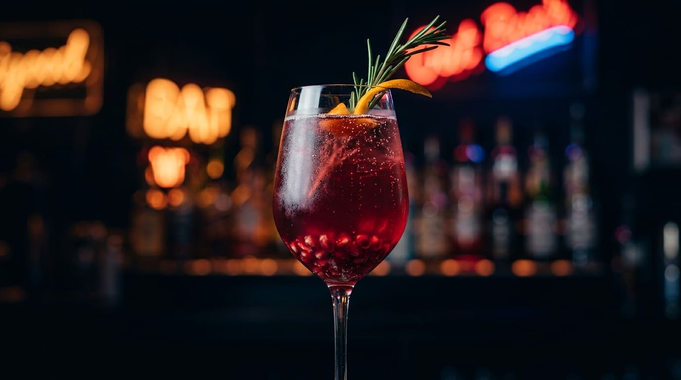 Rosemary Pomegranate Fizz