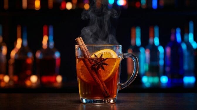 Mulled Apple Cider Mocktail - Drink Lab recipe hero image