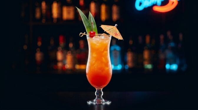 Tropical Fruit Punch Mocktail - Drink Lab recipe hero image