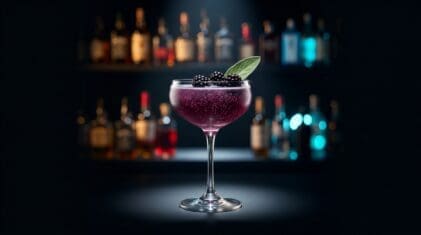 Blackberry Sage Fizz Mocktail - Drink Lab recipe hero image