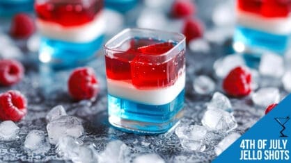 4th of July Vodka Jello Shots Recipe - Patriotic Party Treats