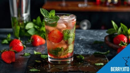 Berryjito Cocktail Recipe - Fruity Mint Delight