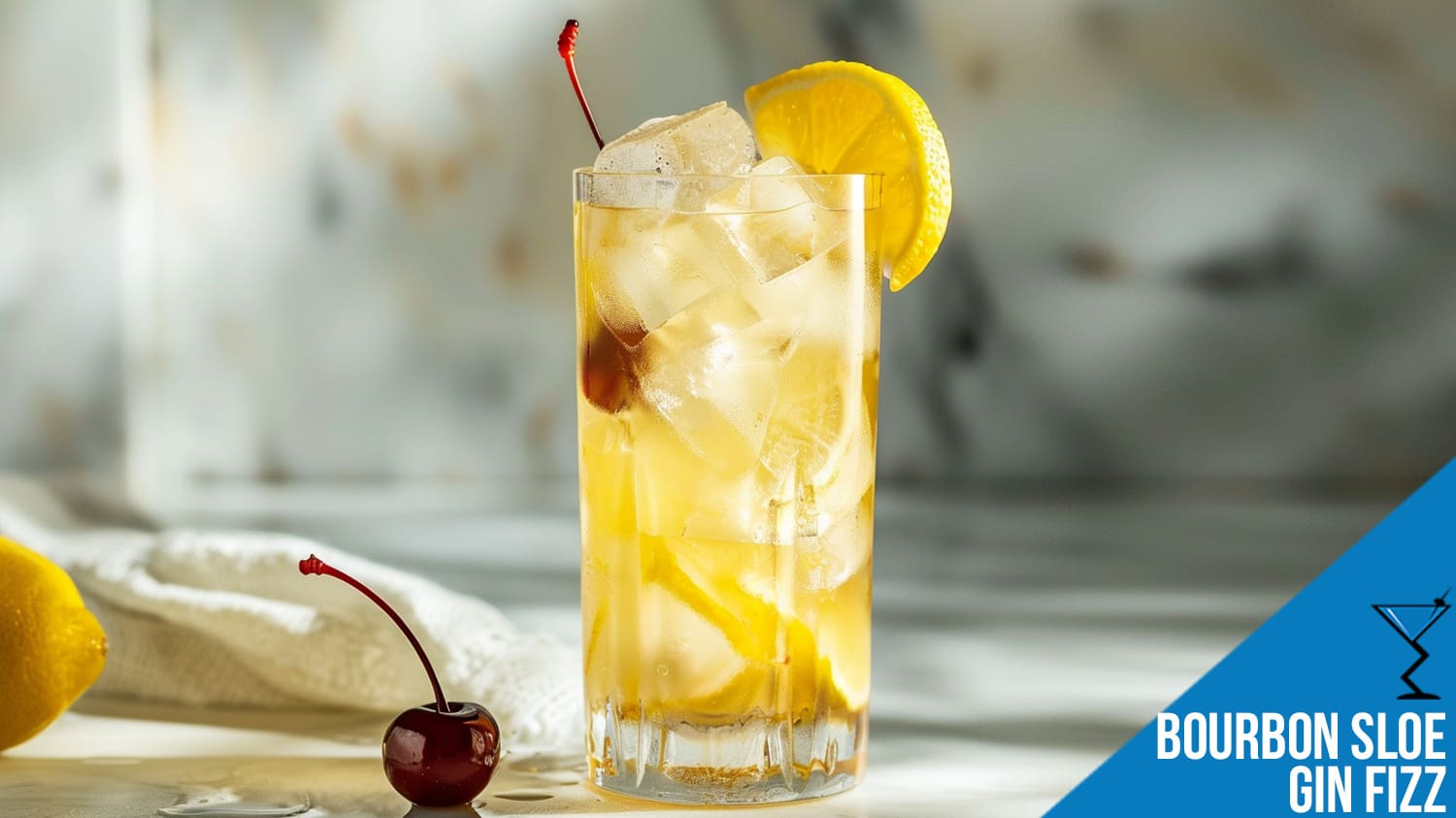 Bourbon Sloe Gin Fizz