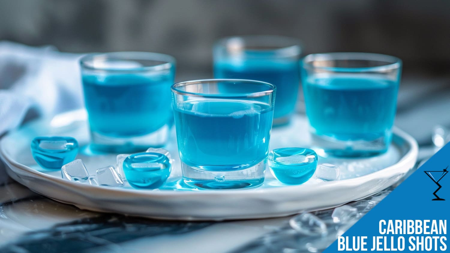 Caribbean Blue Jello Shots