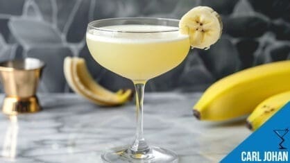 Carl Johan Cocktail Recipe - Exotic Banana Gin Blend