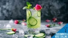 Cucumber & Rose Collins Cocktail Recipe – Fresh, Floral, and Aromatic