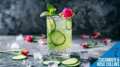 Cucumber & Rose Collins Cocktail Recipe – Fresh, Floral, and Aromatic