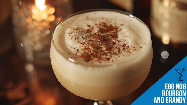 Egg Nog with Bourbon and Brandy
