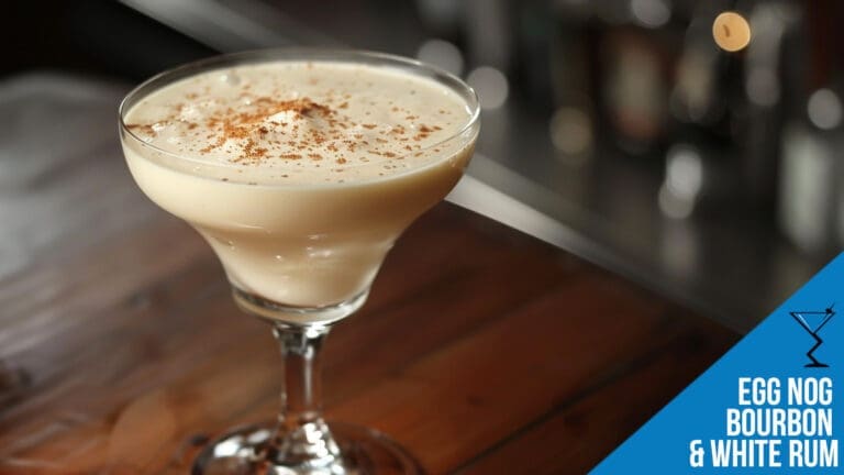 Egg Nog with Bourbon and White Rum