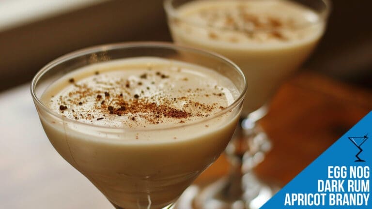 Egg Nog with Bourbon and White Rum