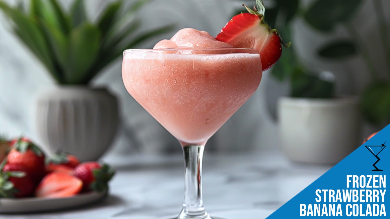 Frozen Strawberry Banana Colada