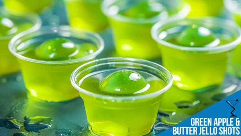 Green Apple and Butter Jello Shots