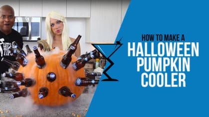 Halloween Pumpkin Cooler