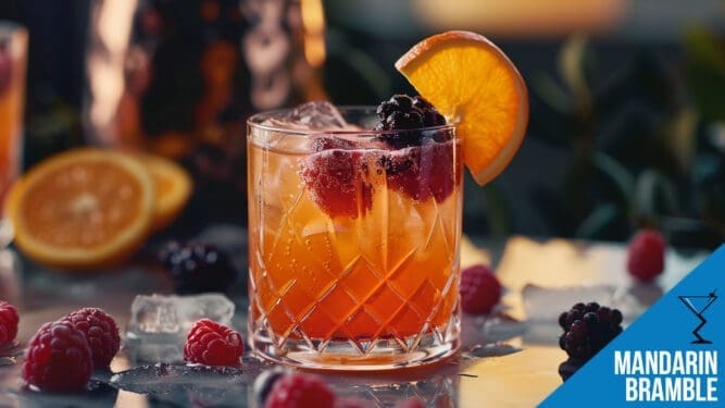 Mandarin Bramble Cocktail Recipe - Refreshing Citrus Delight