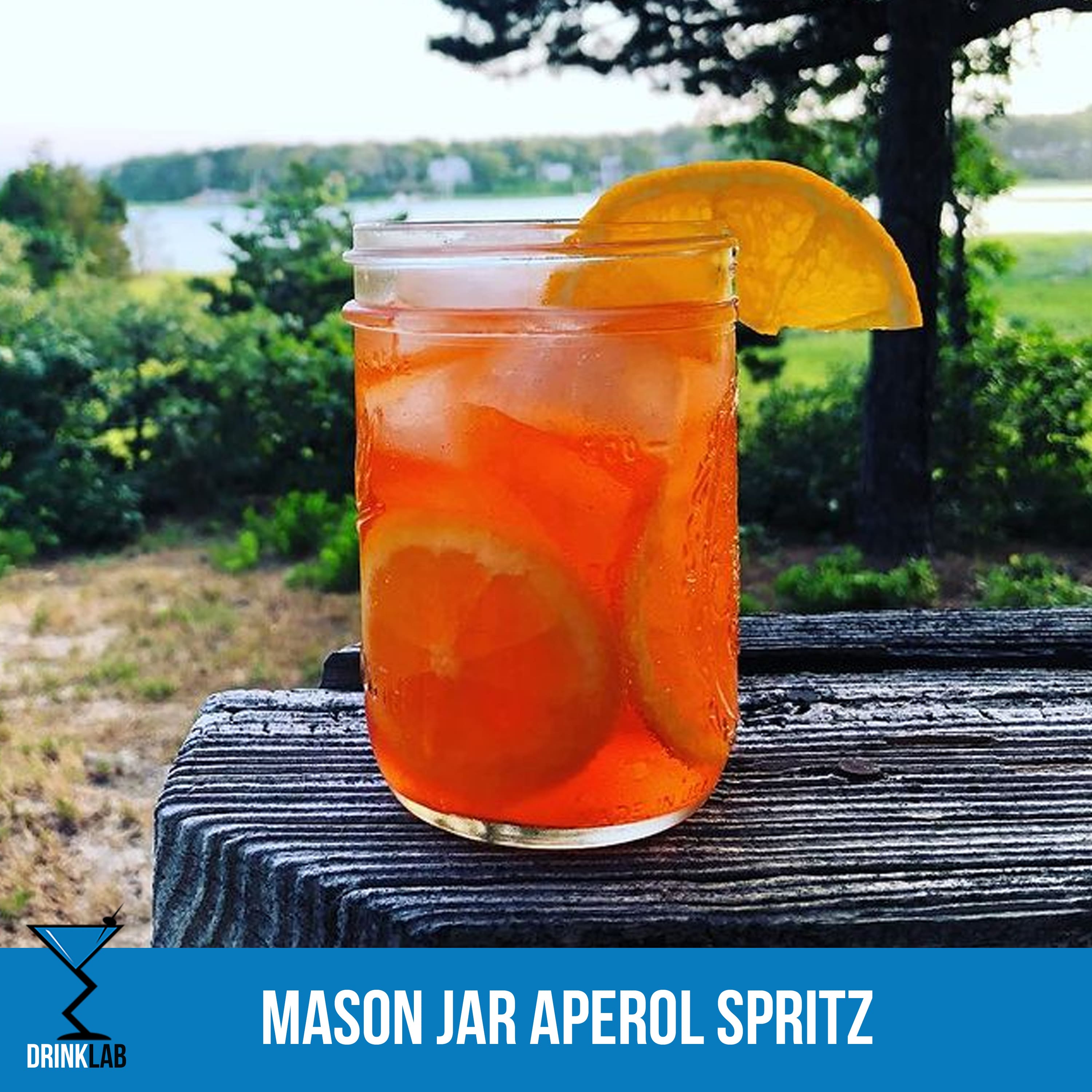 Mason Jar Aperol Spritz