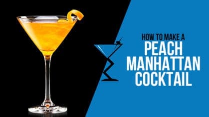 Peach Manhattan Cocktail
