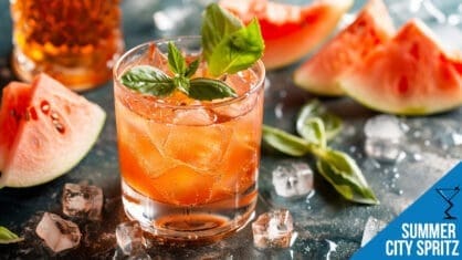 Summer City Spritz Cocktail Recipe - Refreshing Watermelon Delight
