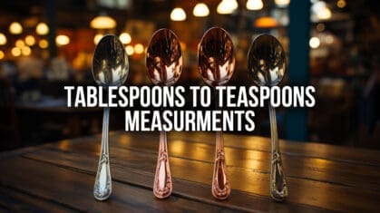 Tablespoons to teaspons Measurments