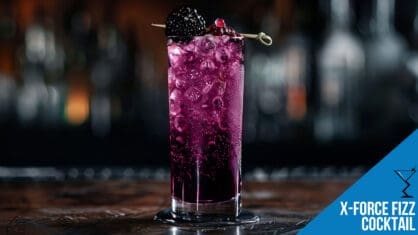 X-Force Fizz Cocktail Recipe: A Dark, Mysterious Mixed Drink
