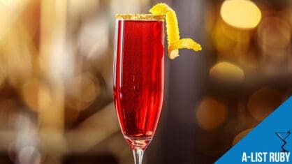 A-List Ruby Cocktail Recipe - Sparkling Champagne Delight