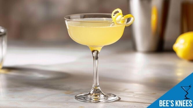 Bee's Knees Cocktail Recipe - A Refreshing Citrus and Honey Gin Delight