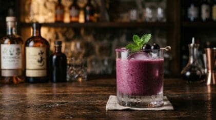 Blackcurrant Smoothie cocktail