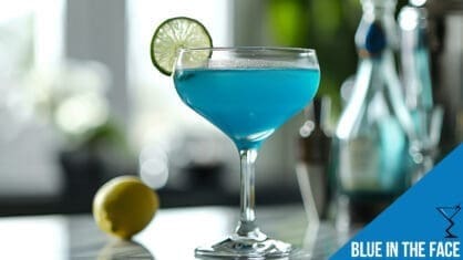 Blue in the Face Cocktail Recipe - Bold Blue Refreshment