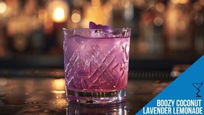 Boozy Coconut Lavender Lemonade - Refreshing Summer Cocktail