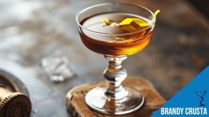Brandy Crusta Cocktail Recipe - New Orleans Inspired Delight