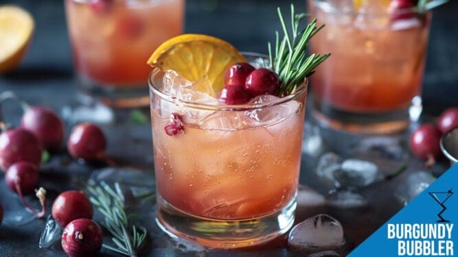 Burgundy Bubbler Cocktail Recipe - Refreshing Wine and Ginger Ale Mix