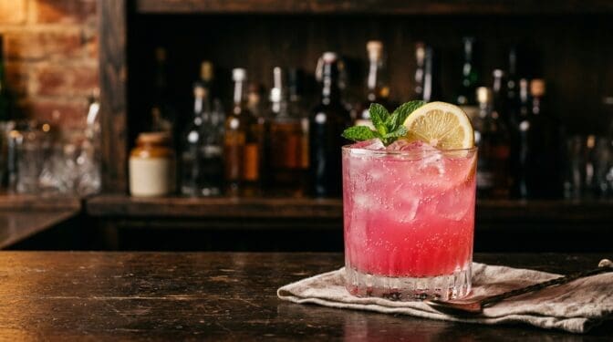 Chaotic Pink cocktail