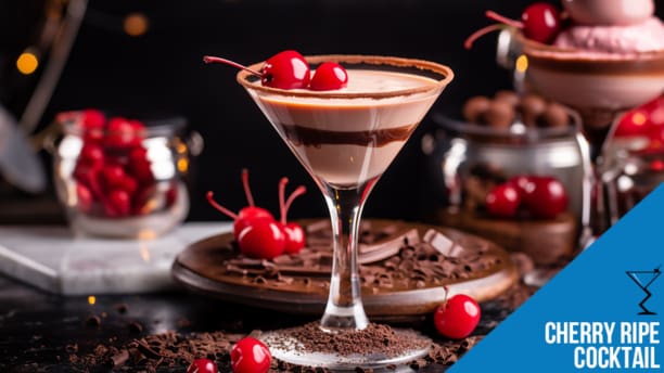 Cherry Ripe Cocktail Recipe: Cherry Brandy, Coconut Rum
