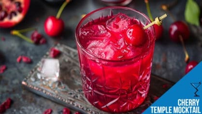 Cherry Temple Mocktail Recipe - Refreshing and Classic Delight