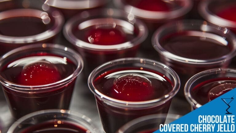 Chocolate Covered Cherry Jello Shots