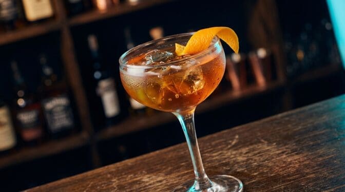 Beer Top cocktail in glass