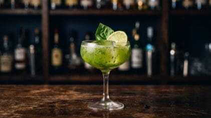 Belfast Bomb cocktail in glass