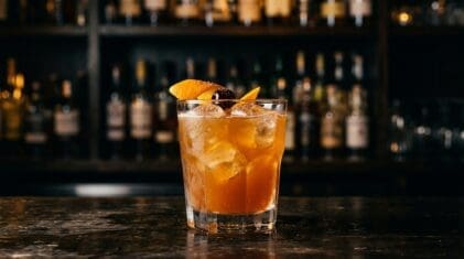 Blonde Smoothie cocktail in cocktail glass