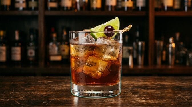 Bootneck cocktail in glass