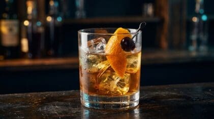 Brian`s Beaver Juice cocktail in glass