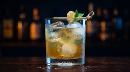 Custard apple smoothie cocktail