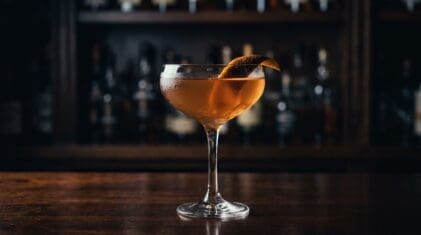 Fiery Hot Anus cocktail in cocktail glass